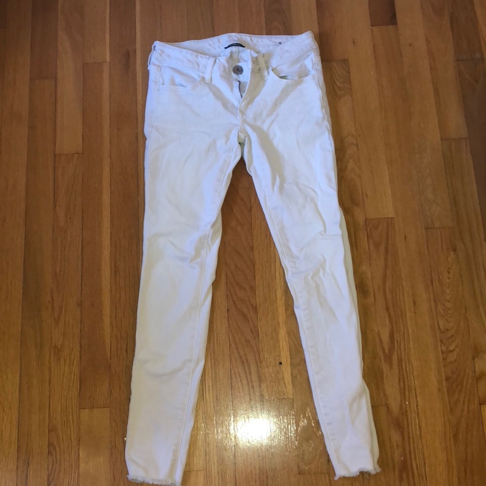 off white ripped jeans